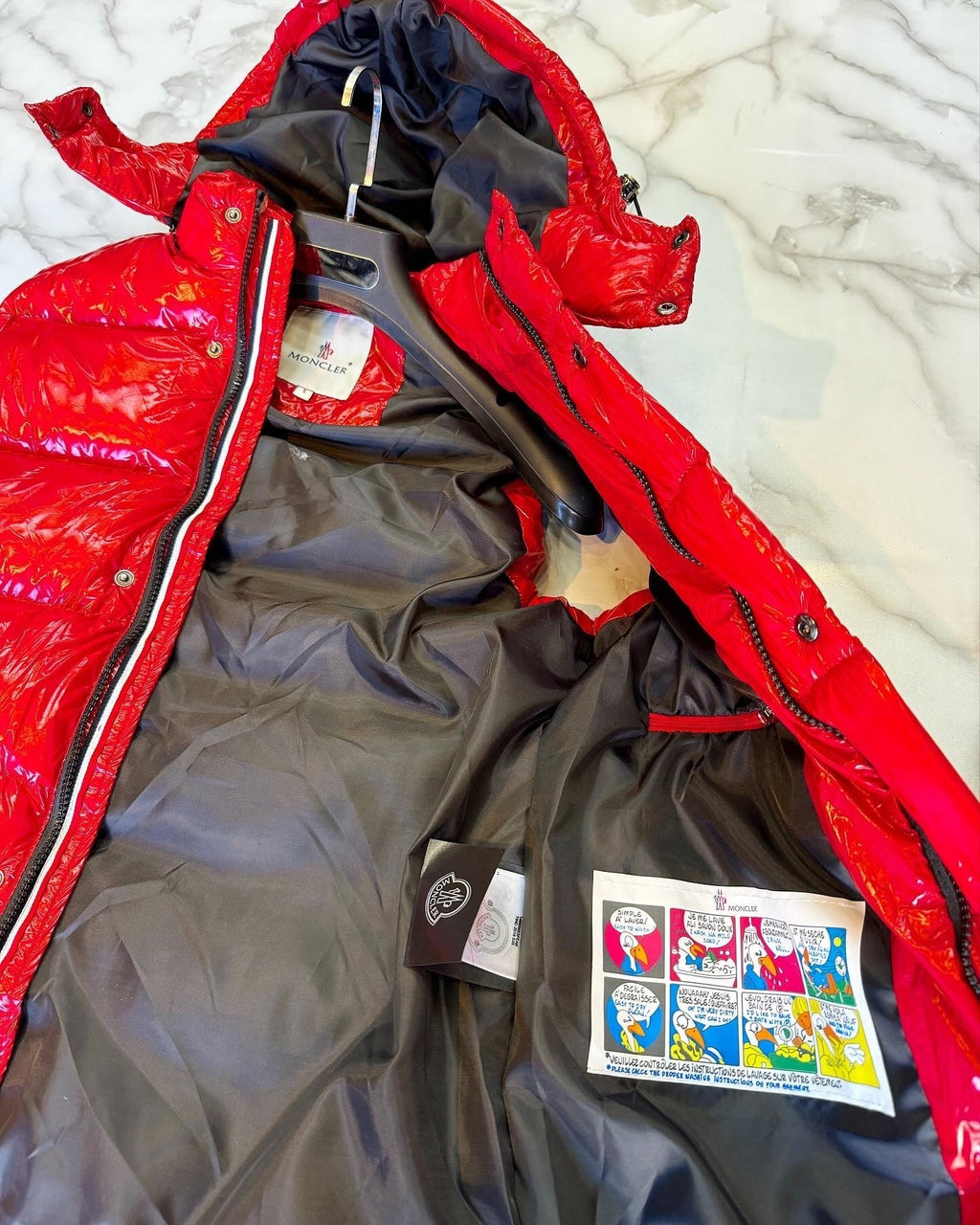 Moncler Αμανικο Μπουφάν Κόκκινο