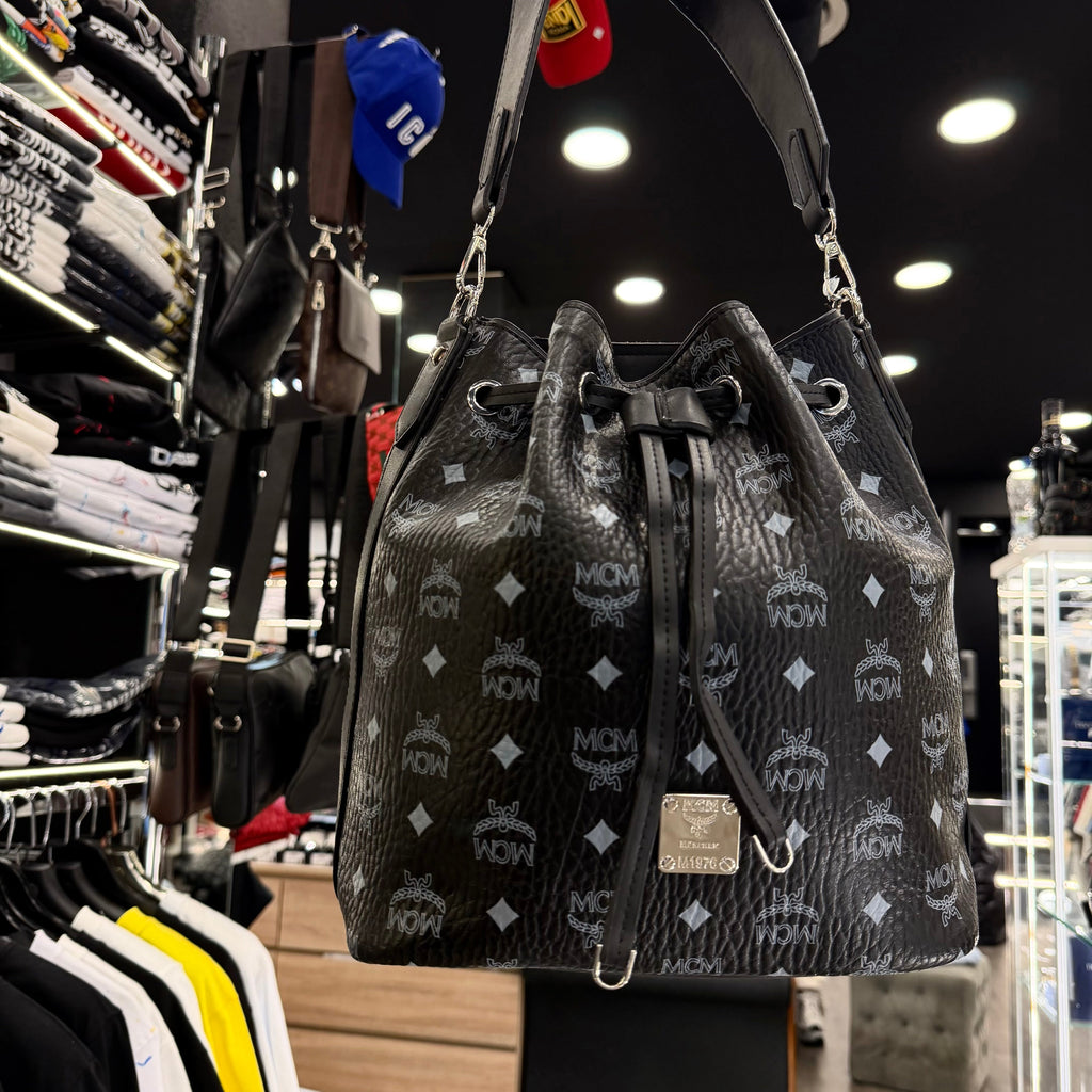 WOMEN BAGS - MCM Dessau Drawstring Bag / Visetos Bucket Bag