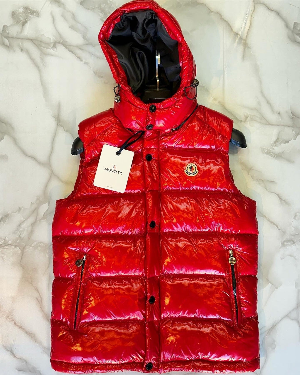 Moncler Αμανικο Μπουφάν Κόκκινο