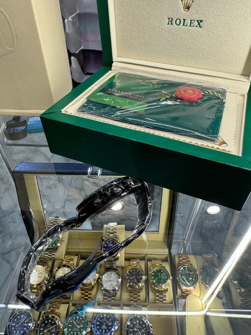Rolex Daytona Μαυρο με Μαύρη  Πλάκα