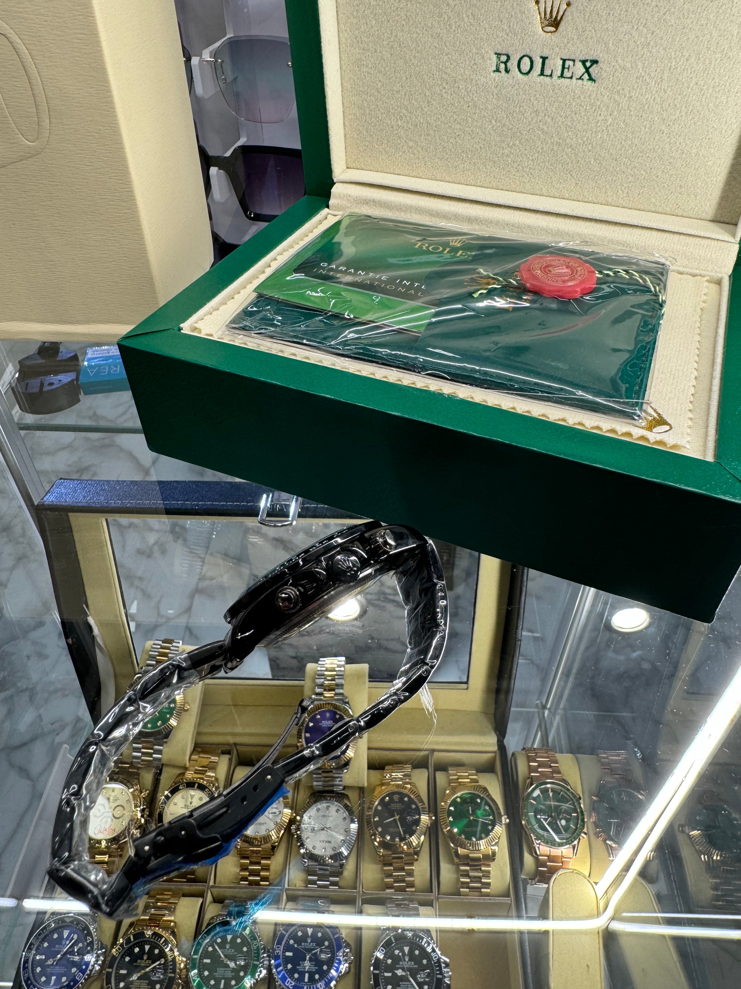 Rolex Daytona Μαυρο με Μαύρη  Πλάκα