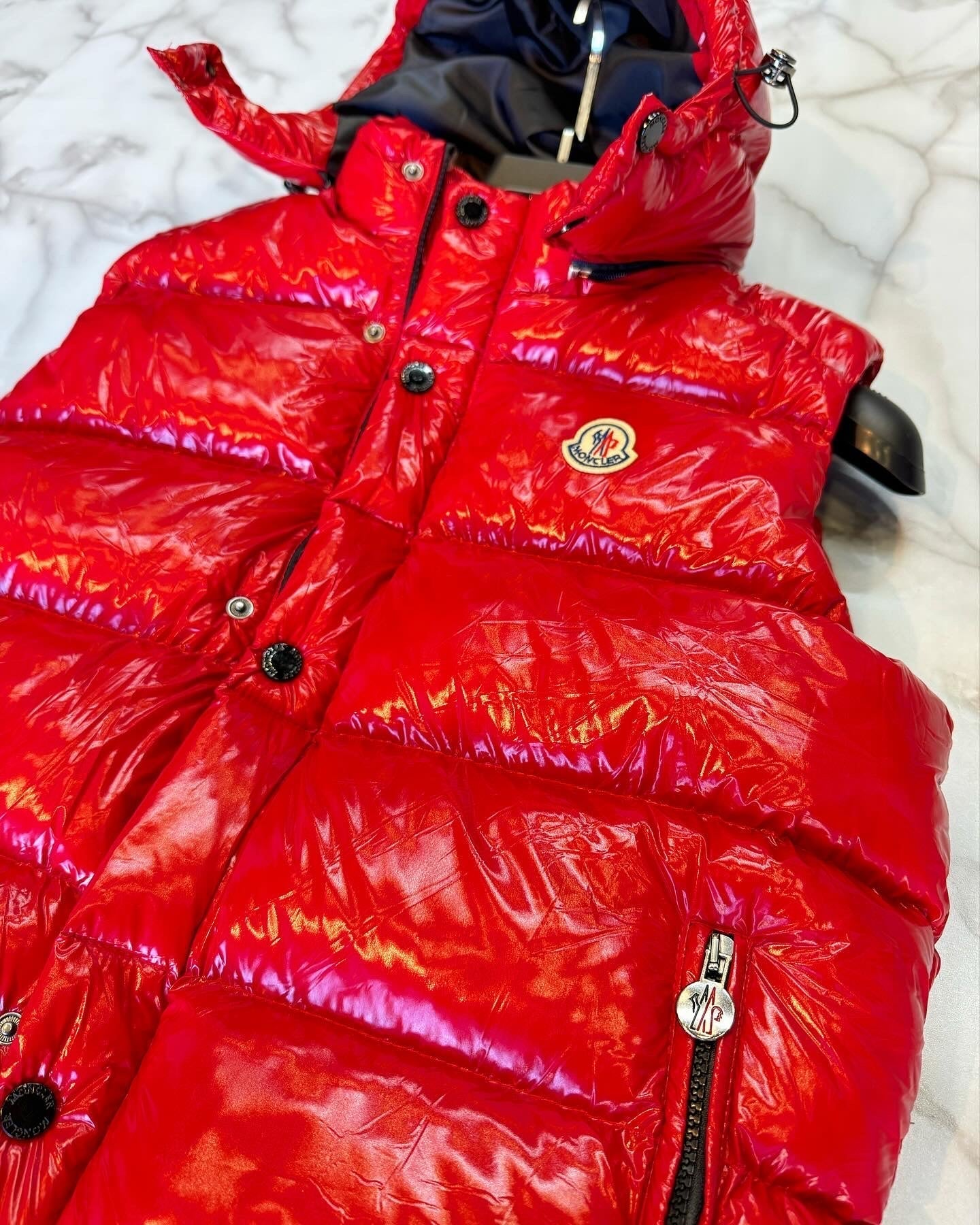 Moncler Αμανικο Μπουφάν Κόκκινο