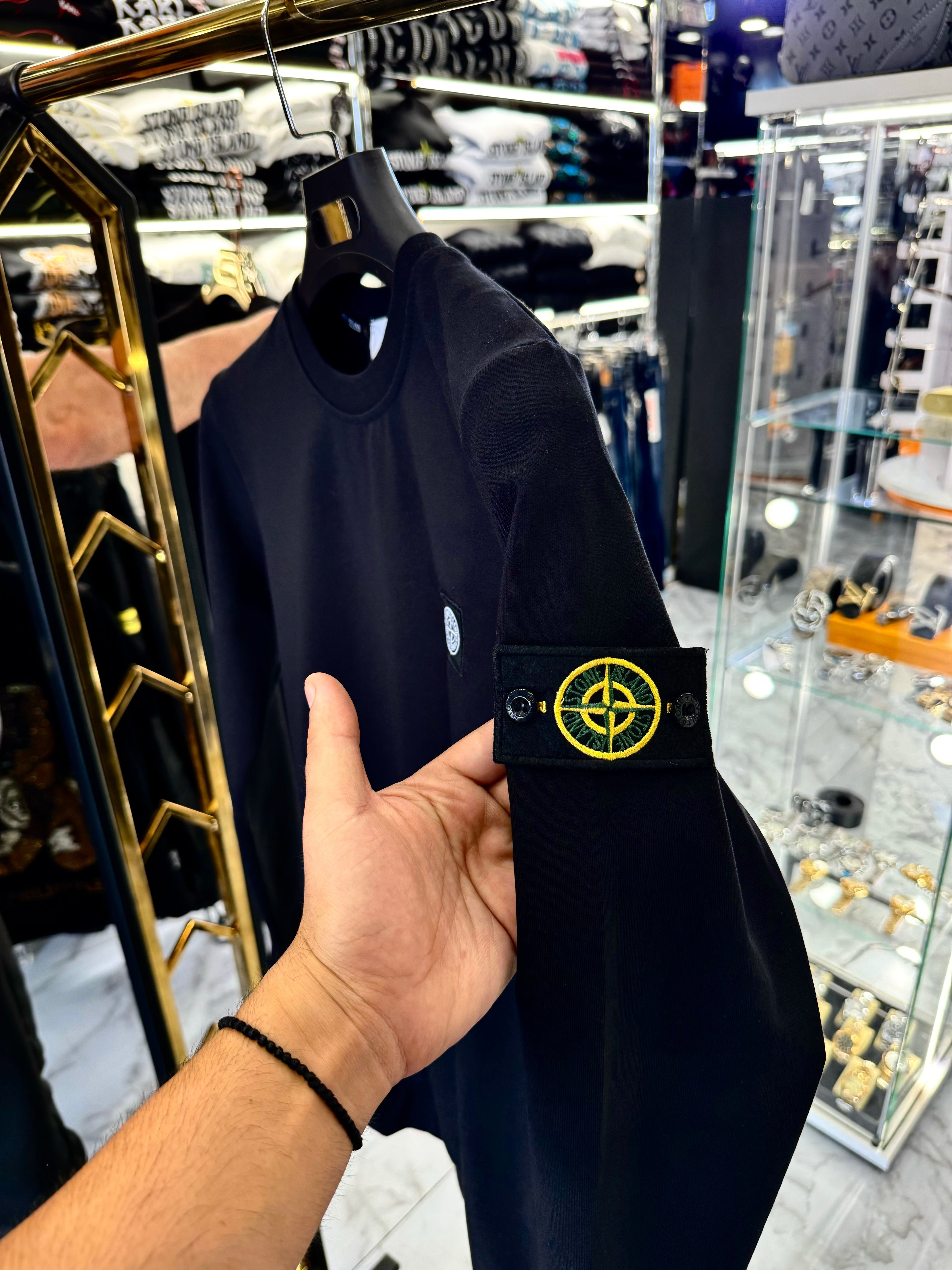 STONE ISLAND - ΜΑΥΡΟ ΦΟΥΤΕΡ HIGH QUALITY