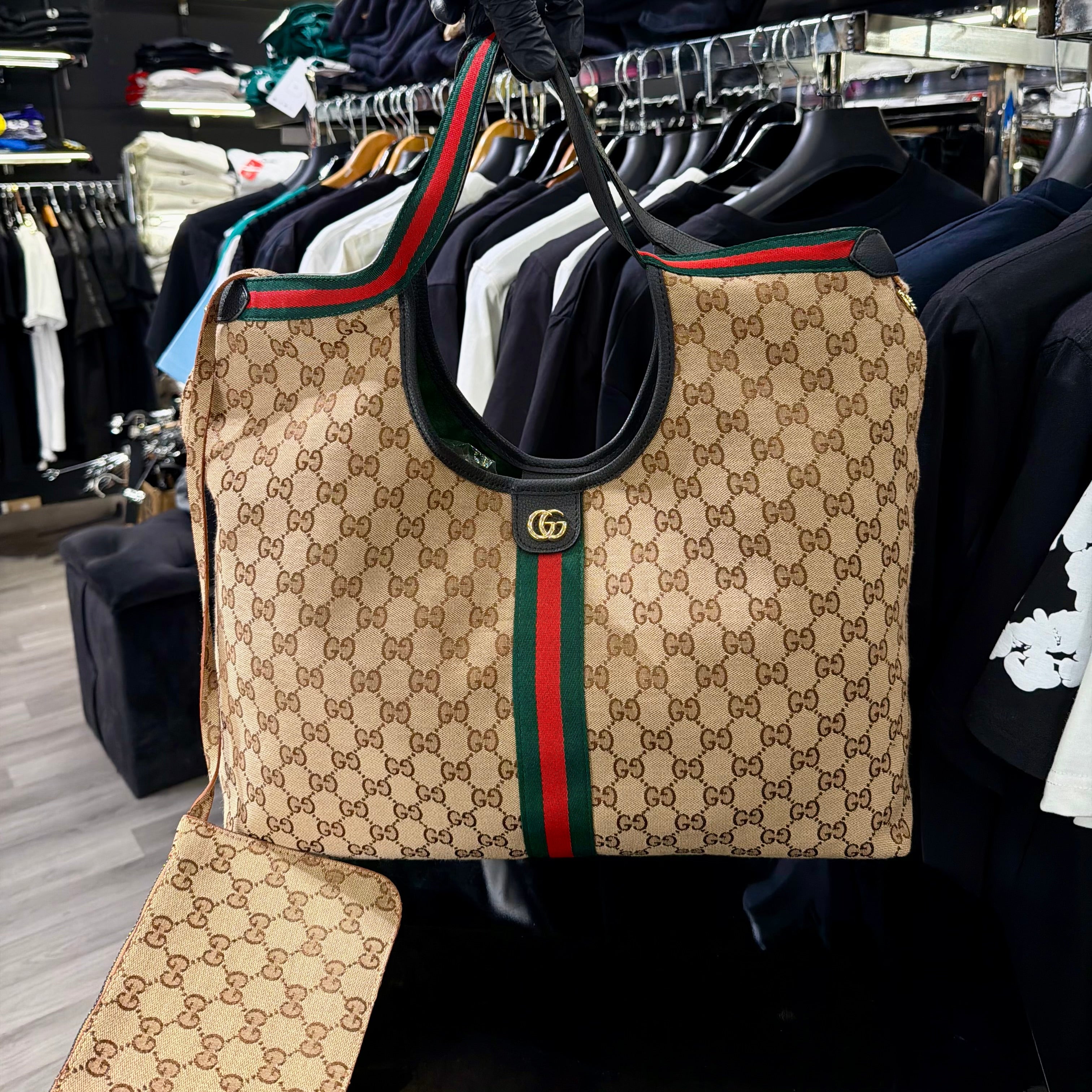 WOMEN BAGS - Gucci Giglio GG Canvas Tote