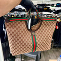 WOMEN BAGS - Gucci Giglio GG Canvas Tote