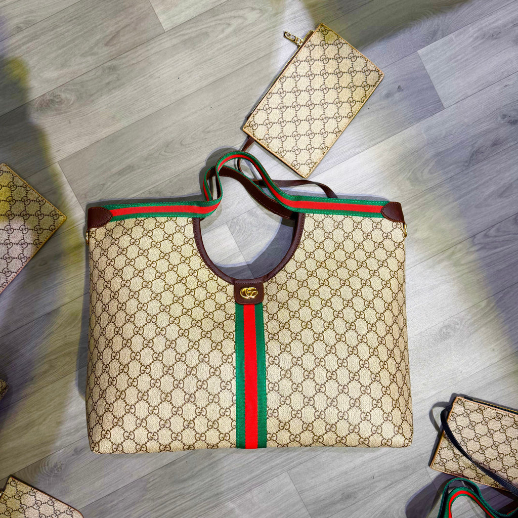 WOMEN BAGS - Gucci Giglio GG Canvas Tote