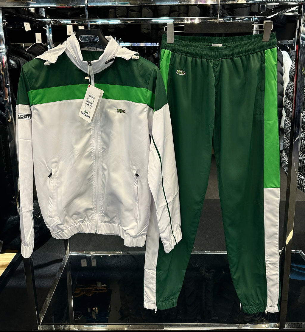 LACOSTE ΣΕΤ - ΛΕΥΚΟ ΠΡΑΣΙΝΟ ΣΕΤ ΦΟΡΜΕΣ