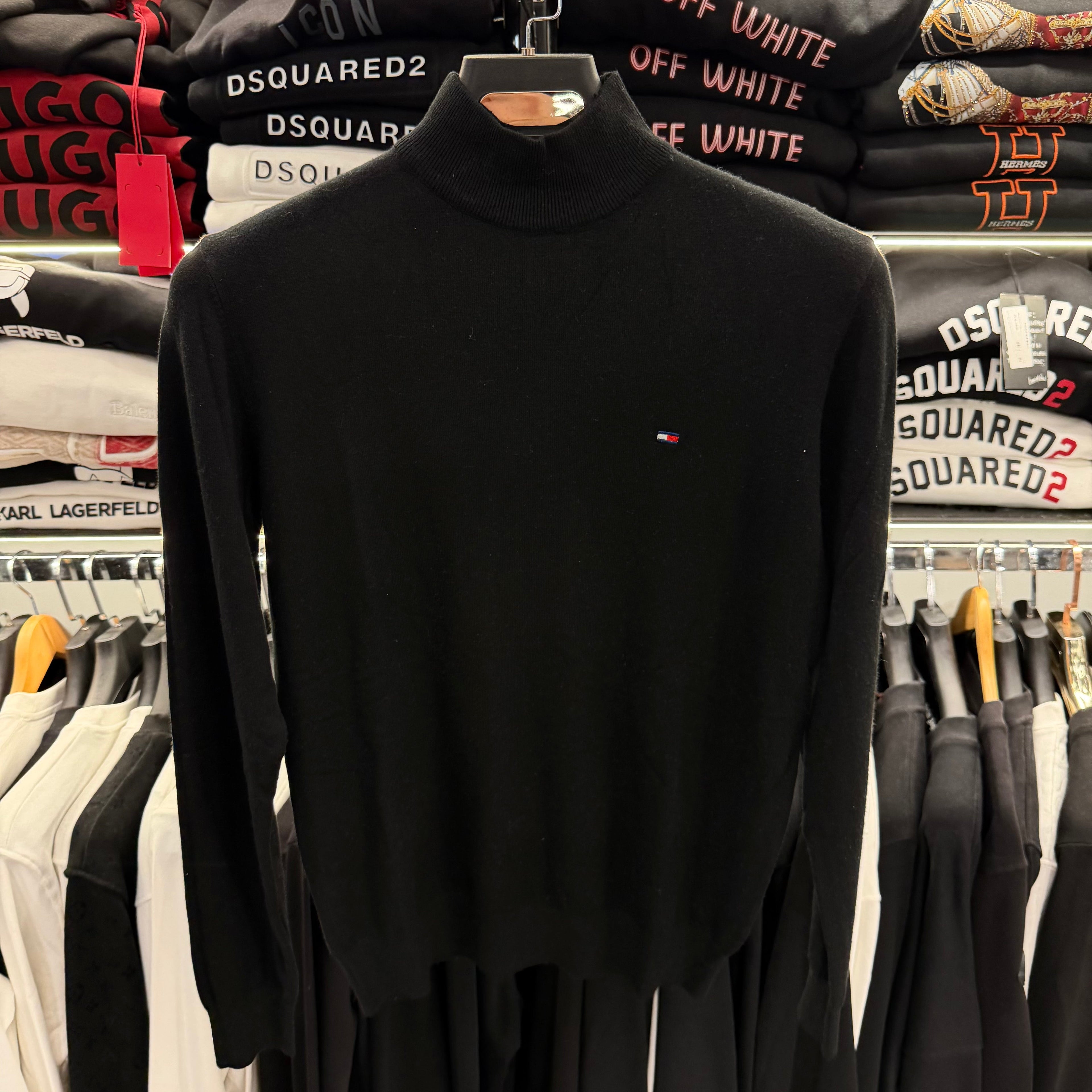 TOMMY HILFIGER - ΠΛΕΚΤΟ ΜΙΣΟ ΖΙΒΑΓΚΟ