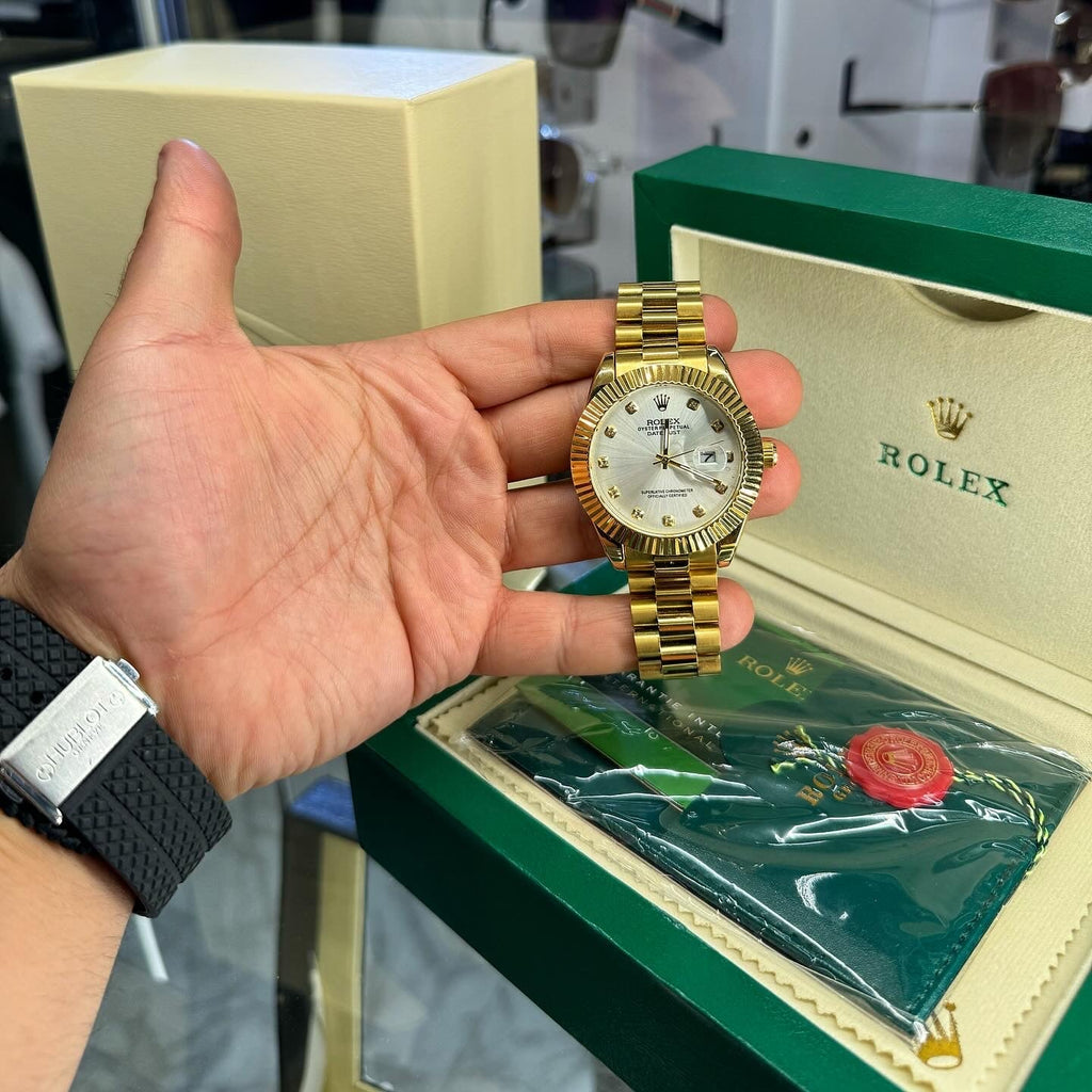 Rolex Datejust Χρυσό με λευκή Πλάκα